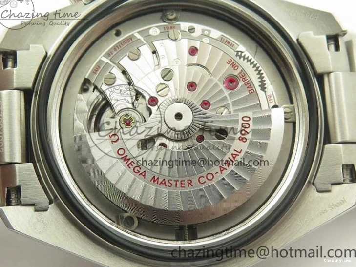 0428 Planet Ocean 2016 43.5mm SS Blue Bezel OM 1:1 Best Edition Blue Dial on SS Bracelet A8900 V WellDesigned 8029